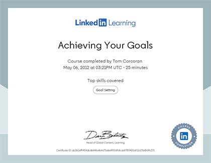 Lynda.com Achieving Your Goals Course (2012)