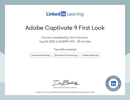 Lynda.com Adobe Captivate 9 First Look Course (2015)
