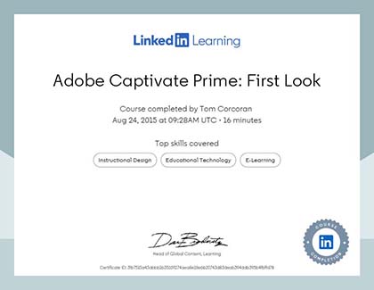 Lynda.com Adobe Captivate Prime: First Look Course (2015)
