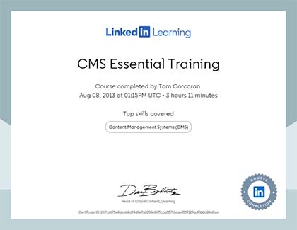 Lynda.com CMS Essential Training Course (2013)