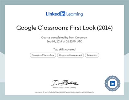 Lynda.com Google Classroom: First Look Course (2014)