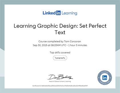Lynda.com Learning Graphic Design: Set Perfect Text Course (2015)