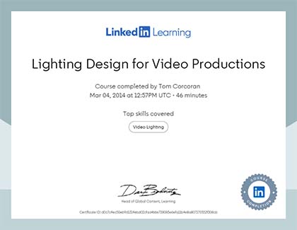 Lynda.com Lighting Design for Video Productions Course (2014)