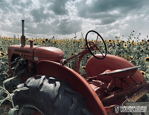 Farm Tractor at Rader Family Farms Landscape Photo