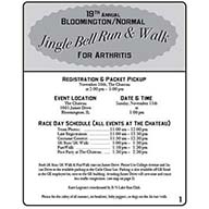 Arthritis Foundation 2007 Jingle Bell Run & Walk Race Day Journal Design