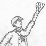 Fictional Baseball Player Illustration