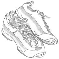 Running Shoes Illustration