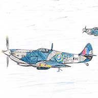 Supemarine Spitfire Aircraft Illustration